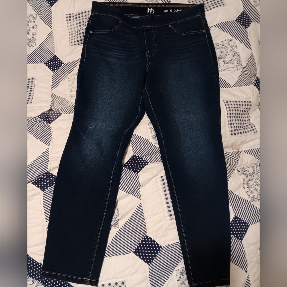 New Directions Womens Jeans Pull-On Skinny